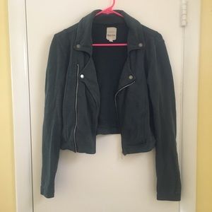 Nom de Plume Yaya Cotton Green Moto Jacket